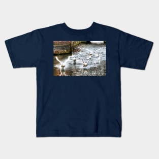 Panic, Swans Take Flight Kids T-Shirt